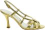 Ines De La Fressange Paris Gouden Blad Strappy Sandaal Yellow Dames - Thumbnail 1