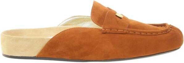 Ines De La Fressange Paris Moccasin mule cognac Brown Dames