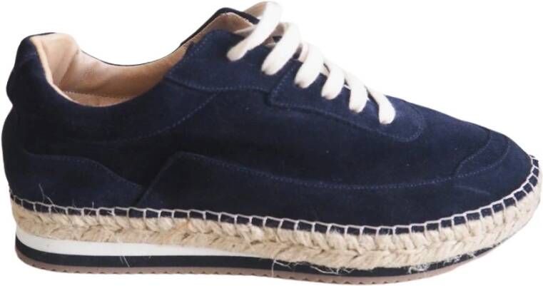 Ines De La Fressange Paris Tracy Basket Espadrille Blue Dames