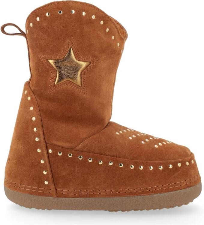 Inuikii Bruine Cowboy Studs Laarzen Brown Dames