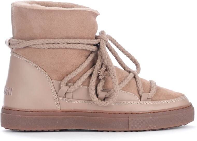 Inuikii Bruine Suède Sneaker Boots Beige Dames