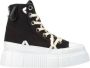 Inuikii Canvas High Top Sneakers Black Dames - Thumbnail 1