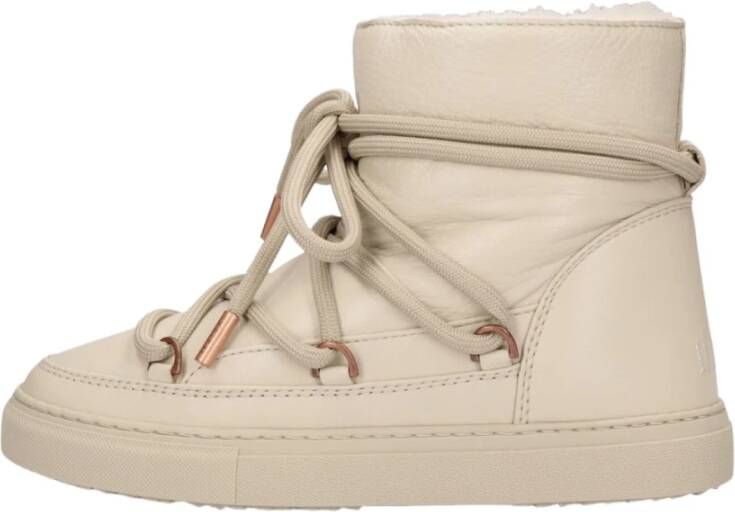 Inuikii Klassieke Winter Schapenvachtlaarzen Beige Dames