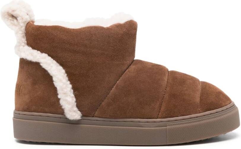 Inuikii Shearling Slip-in Enkellaarzen Brown Dames