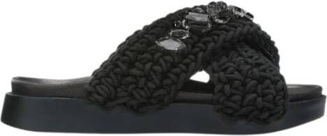 Inuikii Woven Stones slippers Black Dames