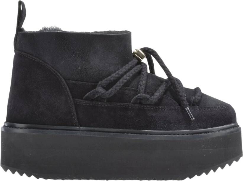 Inuikii Zwarte Classic Low Platform Sneaker Black Dames