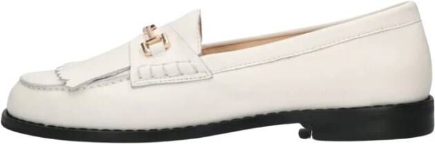 Inuovo Off White Leren Loafers B01002 White Dames