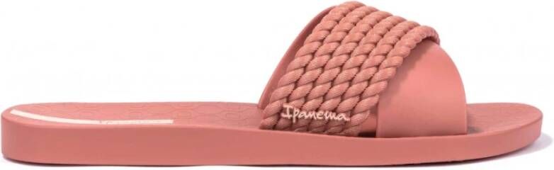 Ipanema Comfortabele Gestreepte Slippers Pink Dames