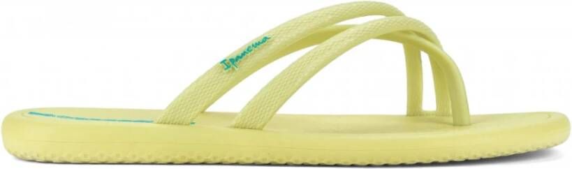 Ipanema Stijlvolle Dames Platte Sandalen Yellow Dames