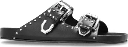 IRO Leren slides Billie Black Dames