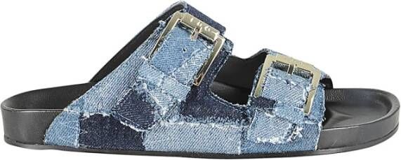 IRO Stijlvolle Gepatchte Denim Jas Blue Dames