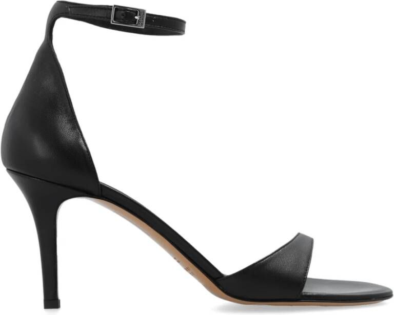 Isabel marant Ailisa sandalen met hak van leer Black Dames