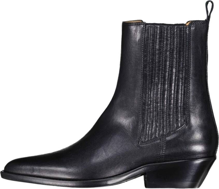 Isabel marant Stijlvolle Cowboy Laarzen van Kalfsleer Black Dames