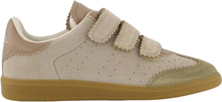 Isabel marant Beth sneaker van suède met leren details