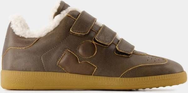 Isabel marant Bruine Leren Sneakers Beth Gd Brown Dames