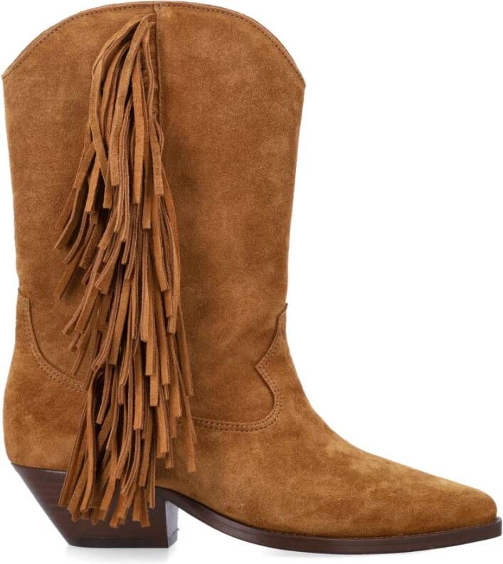 Isabel marant Cognac Gesloten Cowboy Laarzen Brown Dames