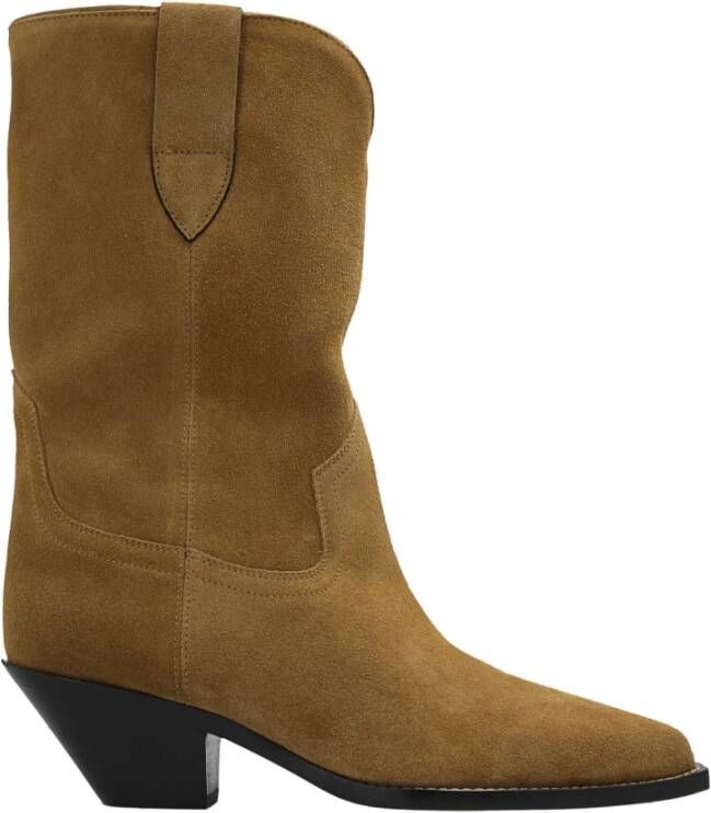 Isabel marant Suede laarzen in Texaanse stijl Beige Dames