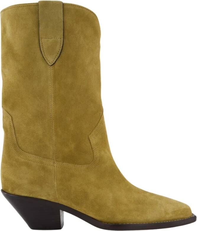 Isabel marant Suede laarzen in Texaanse stijl Beige Dames