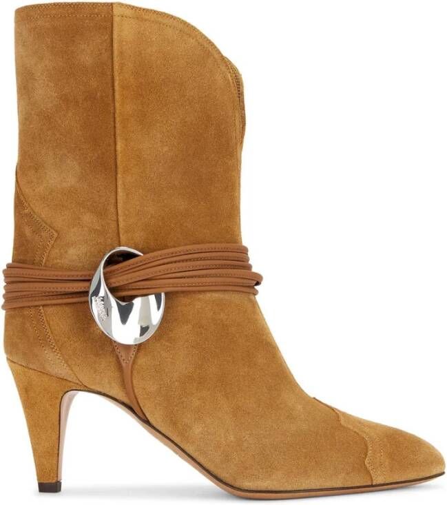 Isabel marant Fluweel Cognac Laars Dytho Brown Dames