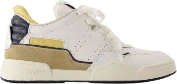 Isabel marant Gele Leren Sneakers met Verborgen Sleehak Multicolor Dames