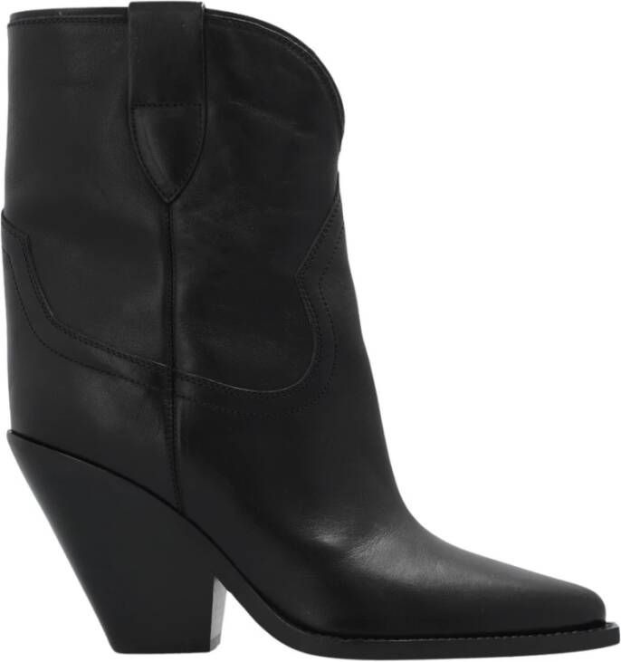 Isabel marant Leyane Texaanse Enkellaarzen Black Dames