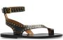 Isabel marant Jiona leren sandalen Black Dames - Thumbnail 5