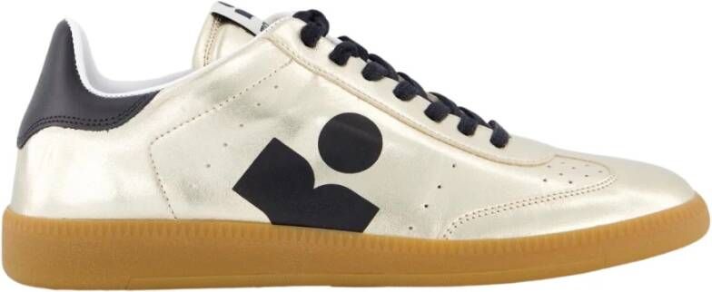 Isabel marant Kaycee sneaker van leer met metallic finish