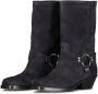 Isabel marant Leren Biker Boots met Zilveren Details Gray Dames - Thumbnail 1