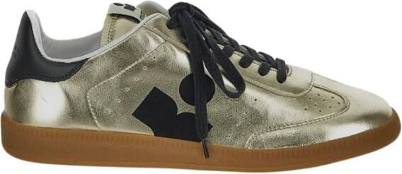 Isabel marant Kaycee sneaker van leer met metallic finish