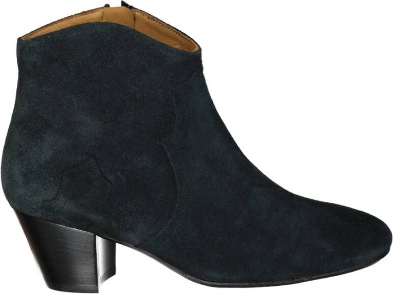 Isabel marant Petrol Blauw Suède Enkellaarzen Blue Dames