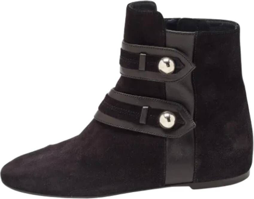 Isabel Marant Pre-owned Leather boots Black Dames