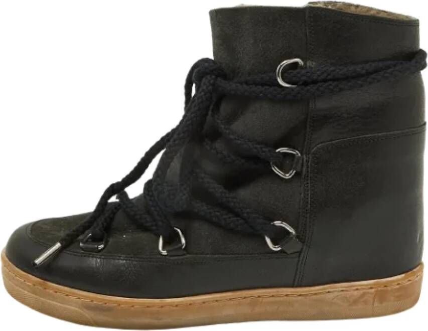 Isabel Marant Pre-owned Leather boots Black Dames