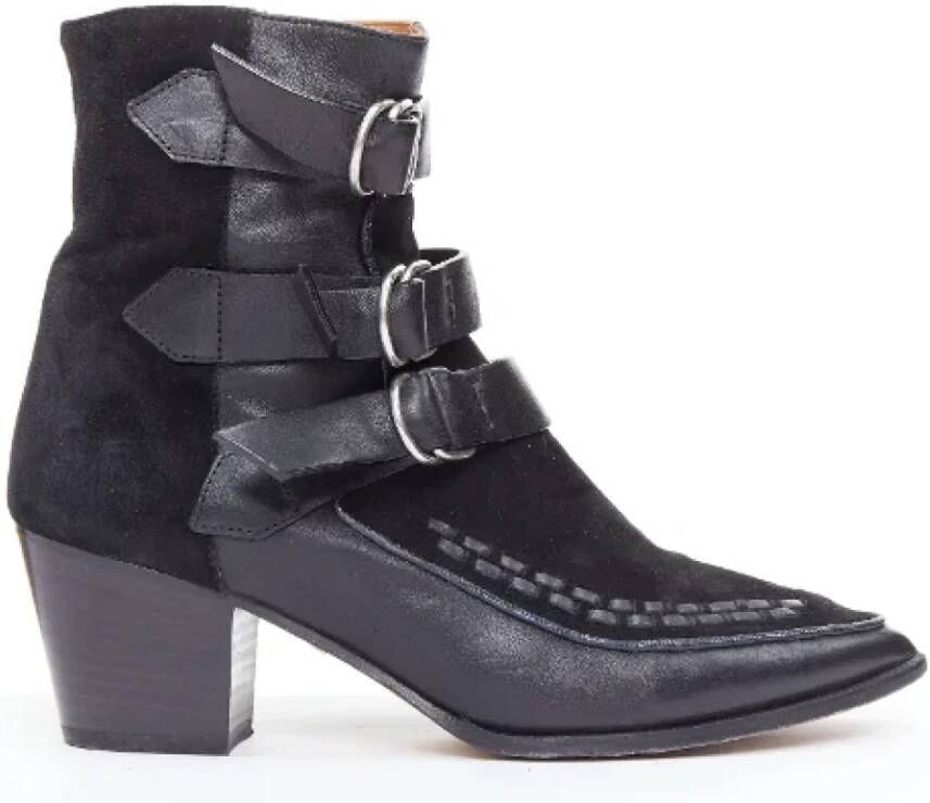 Isabel Marant Pre-owned Leather boots Black Dames