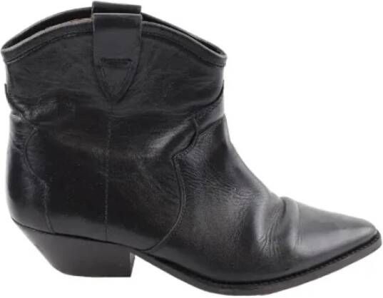 Isabel Marant Pre-owned Leather boots Black Dames