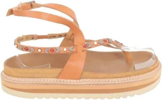 Isabel Marant Pre-owned Leather sandals Beige Dames