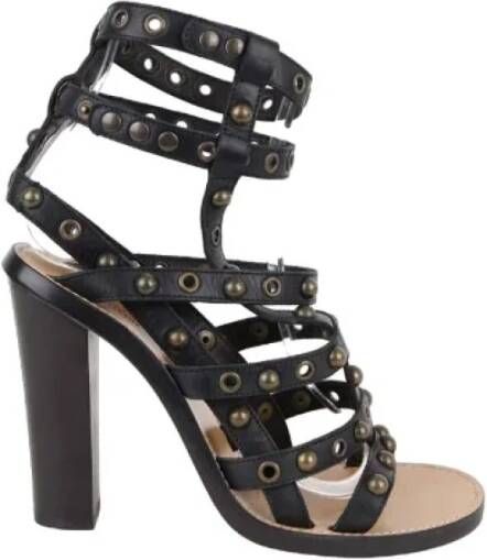 Isabel Marant Pre-owned Leather sandals Black Dames