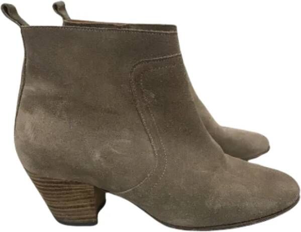 Isabel Marant Pre-owned Suede boots Beige Dames