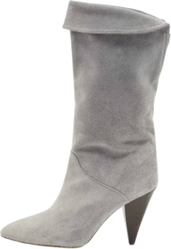 Isabel Marant Pre-owned Suede boots Blue Dames