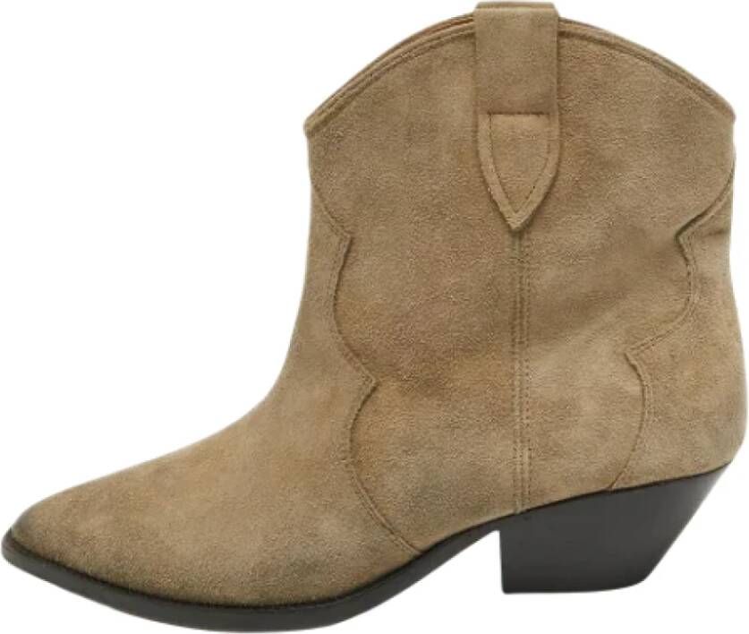 Isabel Marant Pre-owned Suede boots Brown Dames