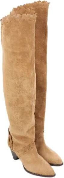 Isabel Marant Pre-owned Suede boots Brown Dames