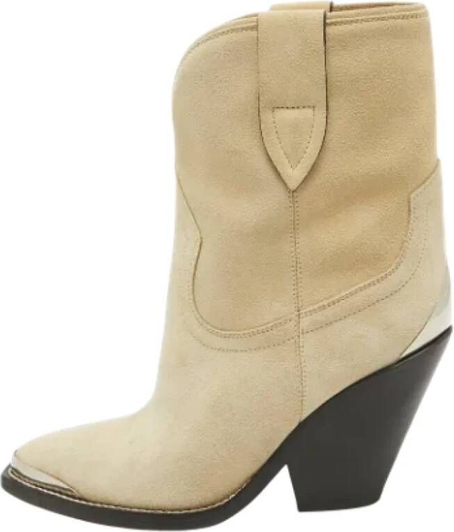 Isabel Marant Pre-owned Suede boots Gray Dames