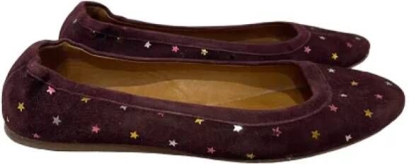 Isabel Marant Pre-owned Suede flats Purple Dames