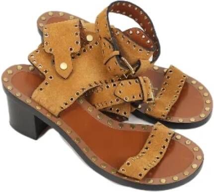 Isabel Marant Pre-owned Suede sandals Brown Dames