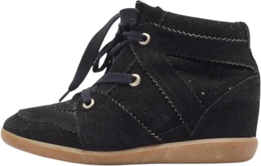 Isabel Marant Pre-owned Suede sneakers Black Dames