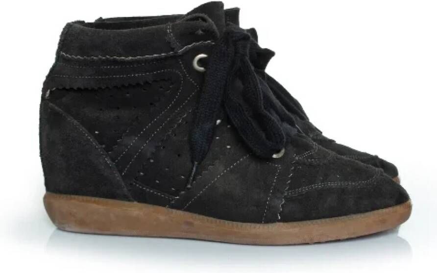 Isabel Marant Pre-owned Suede sneakers Black Dames