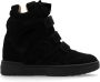 Isabel marant Zwarte Leren Sneakers met Velcro Straps Black Dames - Thumbnail 11