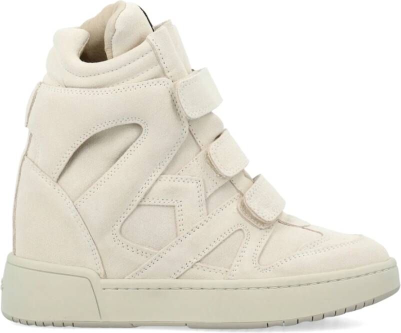 Isabel marant Stijlvolle hoge sneakers met verborgen sleehak Beige Dames