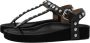 Isabel marant Studded Sandalen Enore Zwart Zilver Black Dames - Thumbnail 1