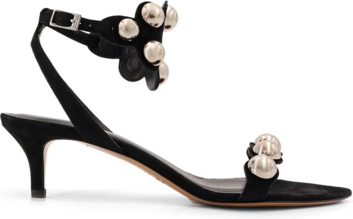 Isabel marant Studded Suède Sandalen met Stiletto Hak Black Dames