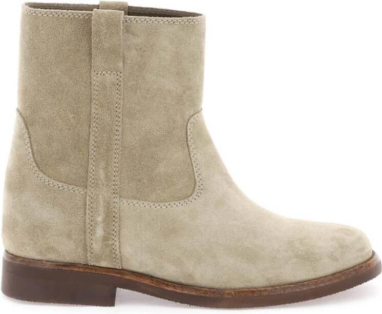 Isabel marant Susee Suède Enkellaarzen Beige Dames